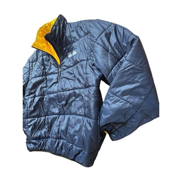 Vintage Polo Sport Ralph Lauren Puffer 1/4 Zip Jacket Pullover Mens L Reversible - Picture 3 of 16